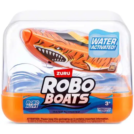 Robo Alive Robo Boats ORANGE Robotic Figure