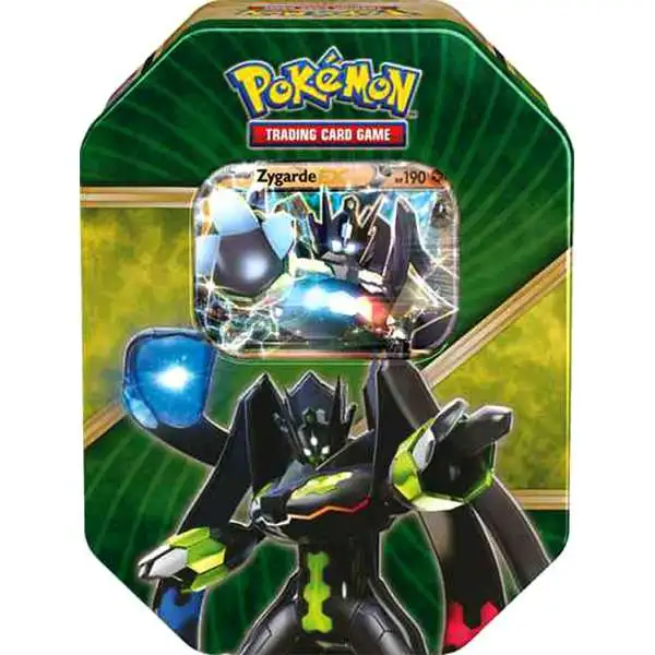 Pokemon XY Shiny Kalos Zygarde Tin Set [4 Booster Packs & Promo Card]