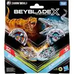Beyblade X Jurassic World T. Rex vs. Mosasaurus Dual Pack Set