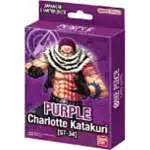 one piece tcg katakuri starter deck TCG: Deck- Purple Charlotte (ST-34) This deck comes packed with 51 cards that allow you to control the battlefield with Katakuris legendary strength and precision Bandai One Piece Cards: Charlotte