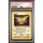 Pokemon Fossil Single Card Holo Rare Zapdos Corrected Foil 15 PSA
